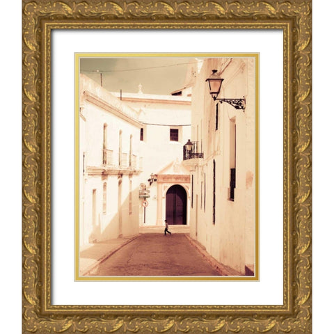 White Magic Gold Ornate Wood Framed Art Print with Double Matting by Bevan, Keri