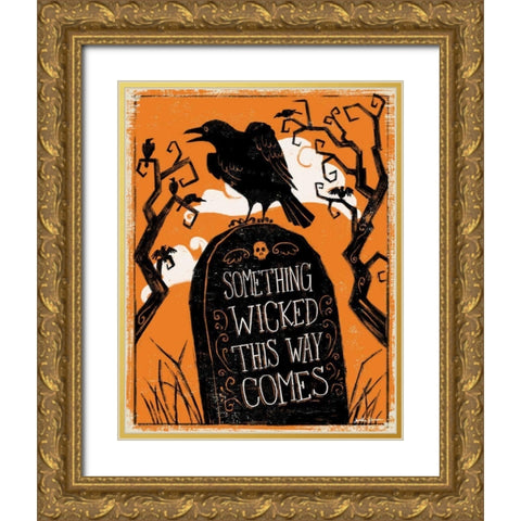 Wicked III Gold Ornate Wood Framed Art Print with Double Matting by Penner, Janelle