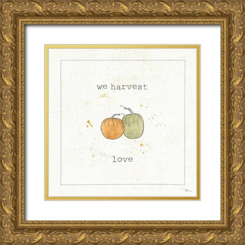 Harvest Cuties I Gold Ornate Wood Framed Art Print with Double Matting by Pela Studio