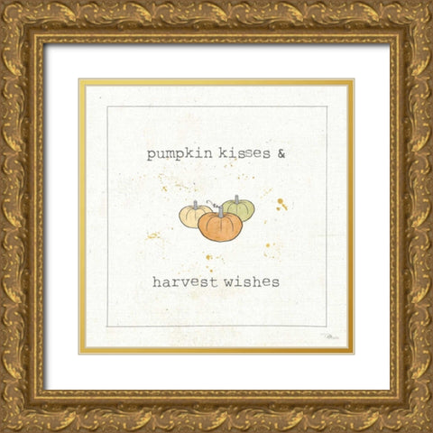 Harvest Cuties III Gold Ornate Wood Framed Art Print with Double Matting by Pela Studio