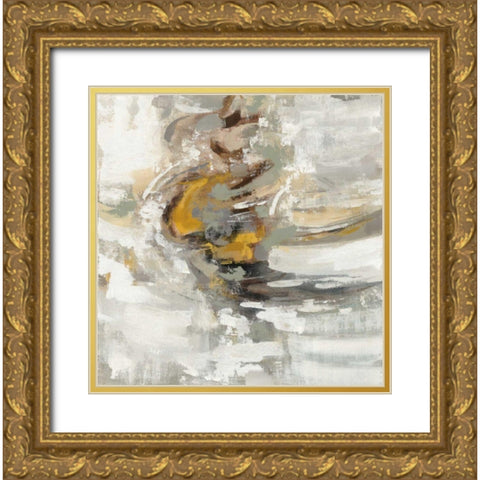 Amber Ring Gold Ornate Wood Framed Art Print with Double Matting by Vassileva, Silvia