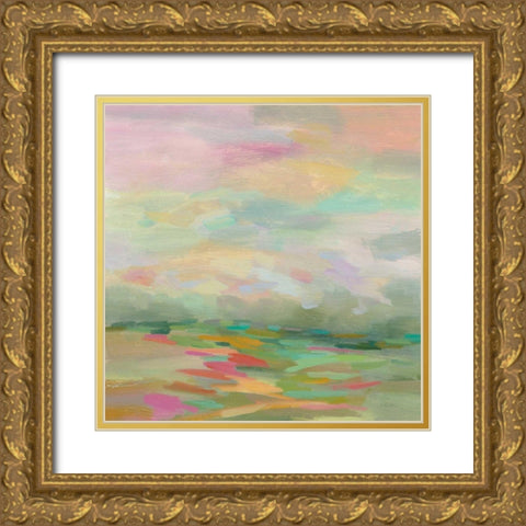 Pastel Fields Gold Ornate Wood Framed Art Print with Double Matting by Vassileva, Silvia