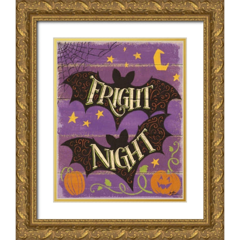 Fright Night III Gold Ornate Wood Framed Art Print with Double Matting by Penner, Janelle