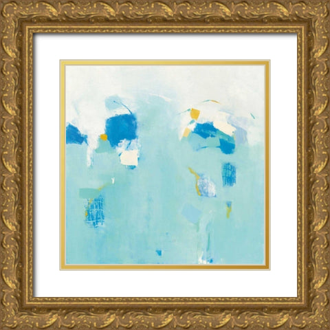 Splash Gold Ornate Wood Framed Art Print with Double Matting by Adams, Phyllis