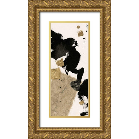 Gilded Collage I on White Gold Ornate Wood Framed Art Print with Double Matting by Paschke, Chris