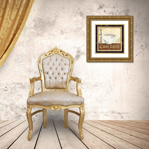 Coffee and Cream I Gold Ornate Wood Framed Art Print with Double Matting by Charron, Veronique