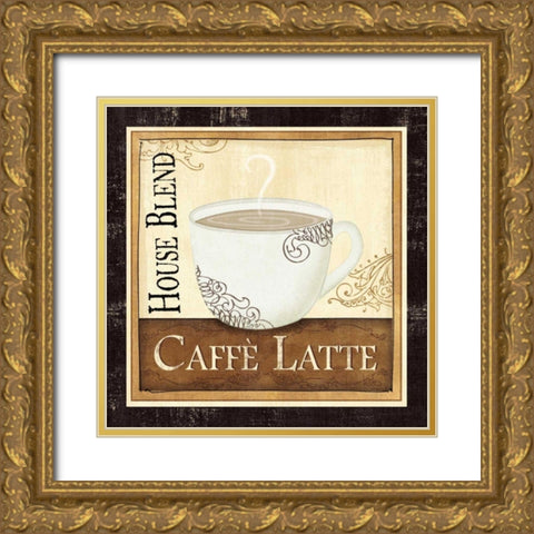 Coffee and Cream I Gold Ornate Wood Framed Art Print with Double Matting by Charron, Veronique