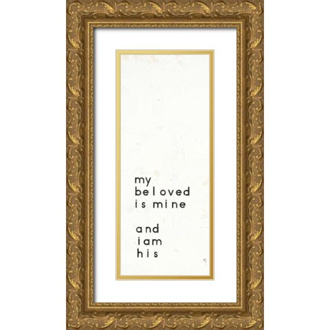 Words of Encouragement II Gold Ornate Wood Framed Art Print with Double Matting by Adams, Emily