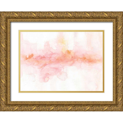 Rainbow Seeds Abstract Gold Ornate Wood Framed Art Print with Double Matting by Audit, Lisa