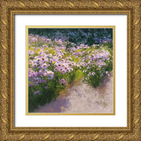 Buckhorn Aster Show Gold Ornate Wood Framed Art Print with Double Matting by Novak, Shirley