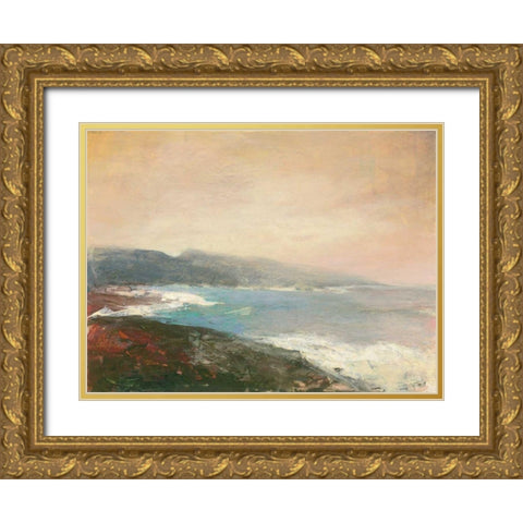 Lands End Gold Ornate Wood Framed Art Print with Double Matting by Purinton, Julia