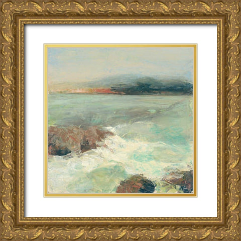 Point Lobos Crop Gold Ornate Wood Framed Art Print with Double Matting by Purinton, Julia
