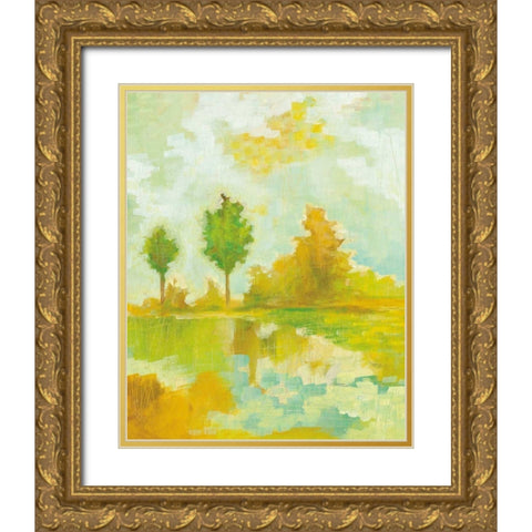Golden Hour II Gold Ornate Wood Framed Art Print with Double Matting by Averinos, Melissa