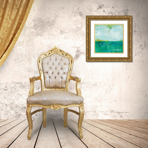 To the Shore Gold Ornate Wood Framed Art Print with Double Matting by Averinos, Melissa