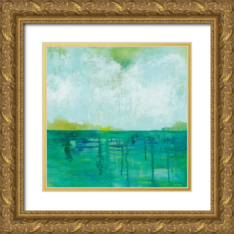 To the Shore Gold Ornate Wood Framed Art Print with Double Matting by Averinos, Melissa