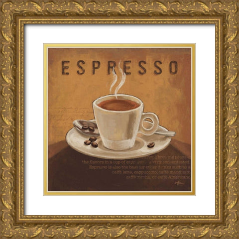 Coffee and Co III Gold Ornate Wood Framed Art Print with Double Matting by Penner, Janelle