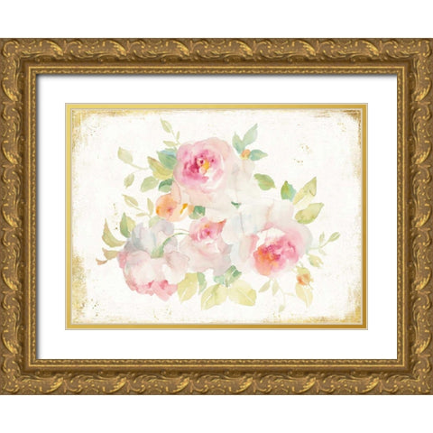 Midsummer III Gold Gold Ornate Wood Framed Art Print with Double Matting by Nai, Danhui