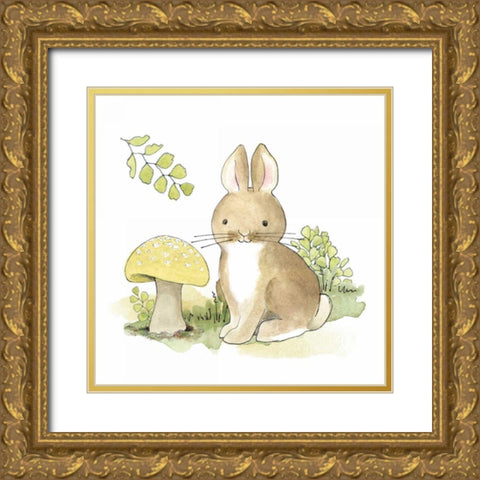 Baby Woodland IV Gold Ornate Wood Framed Art Print with Double Matting by Grove, Beth