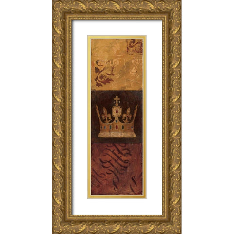 Regal Panel I Gold Ornate Wood Framed Art Print with Double Matting by Tillmon, Avery