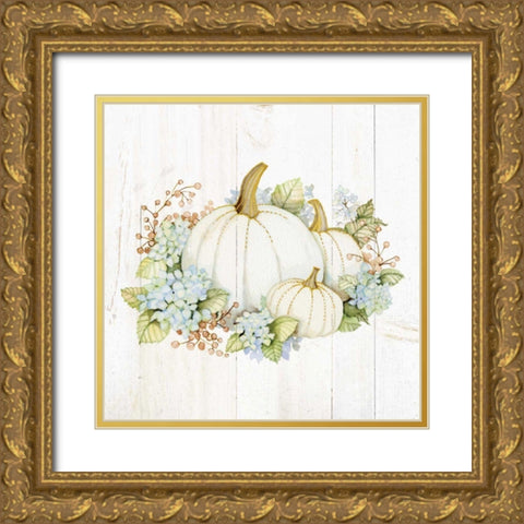 Autumn Elegance I Gold Gold Ornate Wood Framed Art Print with Double Matting by McKenna, Kathleen Parr