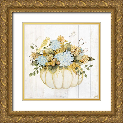 Autumn Elegance III Gold Gold Ornate Wood Framed Art Print with Double Matting by McKenna, Kathleen Parr