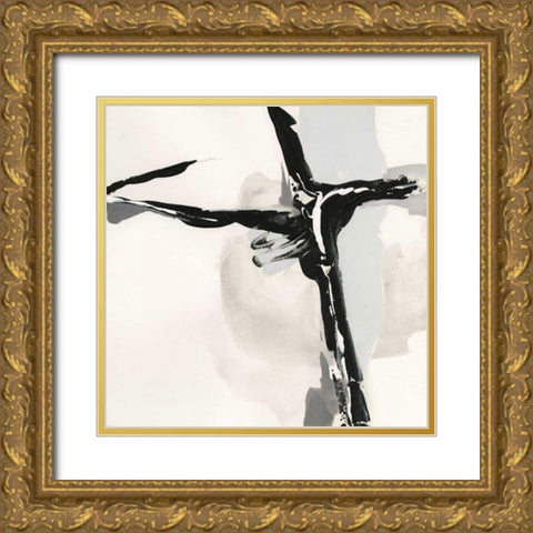 Creamy Neutral II Gold Ornate Wood Framed Art Print with Double Matting by Paschke, Chris