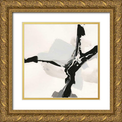 Creamy Neutral III Gold Ornate Wood Framed Art Print with Double Matting by Paschke, Chris