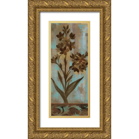 Monsoon Florals II Gold Ornate Wood Framed Art Print with Double Matting by Vassileva, Silvia