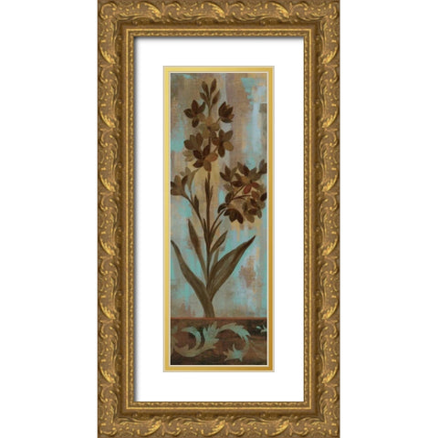 Monsoon Florals II Gold Ornate Wood Framed Art Print with Double Matting by Vassileva, Silvia