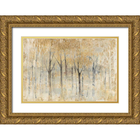 Seasons End Gold Gold Ornate Wood Framed Art Print with Double Matting by Tillmon, Avery