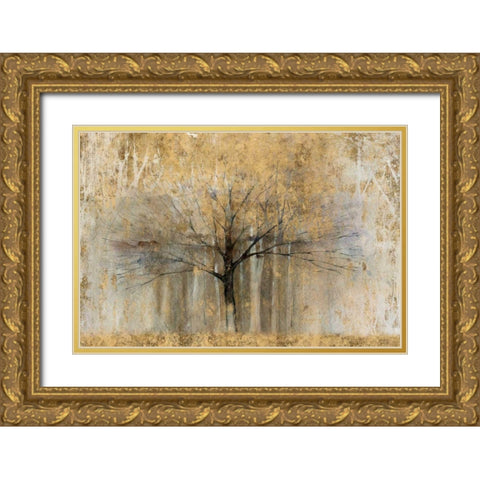 Open Arms Gold Crop Gold Ornate Wood Framed Art Print with Double Matting by Tillmon, Avery