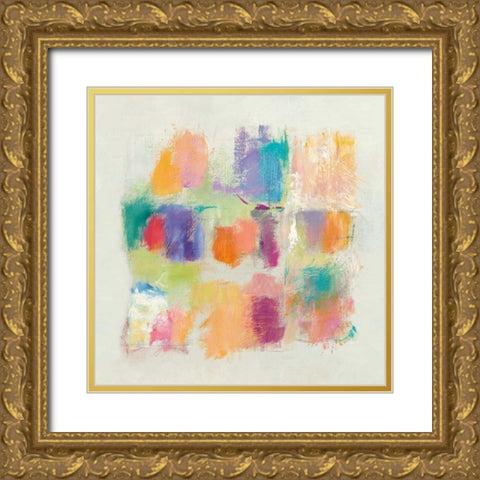 Popsicles III Stone Gold Ornate Wood Framed Art Print with Double Matting by Schick, Mike