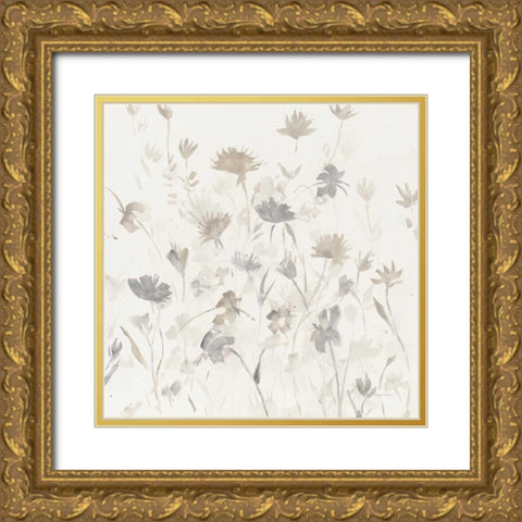 Garden Shadows I Gold Ornate Wood Framed Art Print with Double Matting by Tillmon, Avery