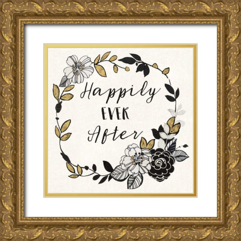 Dream Garden Inspiration I Gold Ornate Wood Framed Art Print with Double Matting by Wild Apple Portfolio