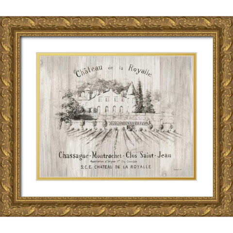 Chateau Royalle on Wood Gold Ornate Wood Framed Art Print with Double Matting by Nai, Danhui