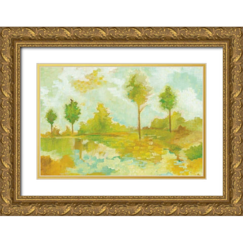 Golden Hour IV Gold Ornate Wood Framed Art Print with Double Matting by Averinos, Melissa