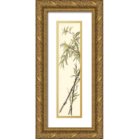 Summer Bamboo I Gold Ornate Wood Framed Art Print with Double Matting by Paschke, Chris