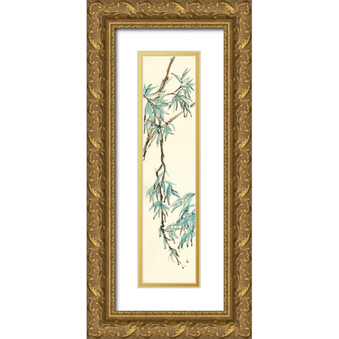 Summer Bamboo II Gold Ornate Wood Framed Art Print with Double Matting by Paschke, Chris