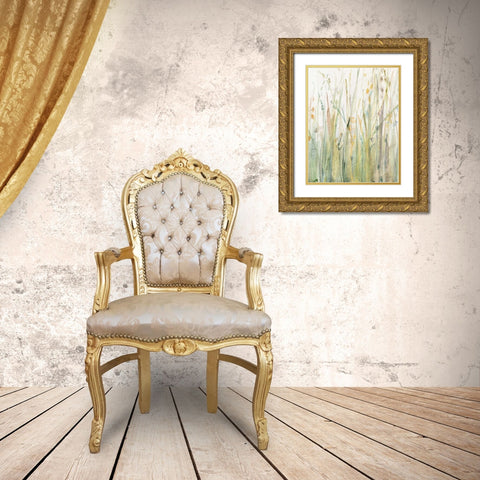 Spring Grasses I Crop Gold Ornate Wood Framed Art Print with Double Matting by Tillmon, Avery