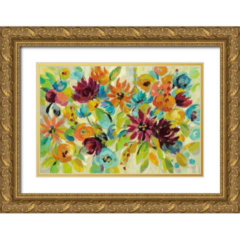 Autumn Joy Gold Ornate Wood Framed Art Print with Double Matting by Vassileva, Silvia