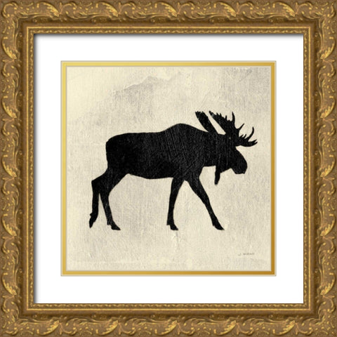 Neutral Lodge III v2 Gold Ornate Wood Framed Art Print with Double Matting by Wiens, James