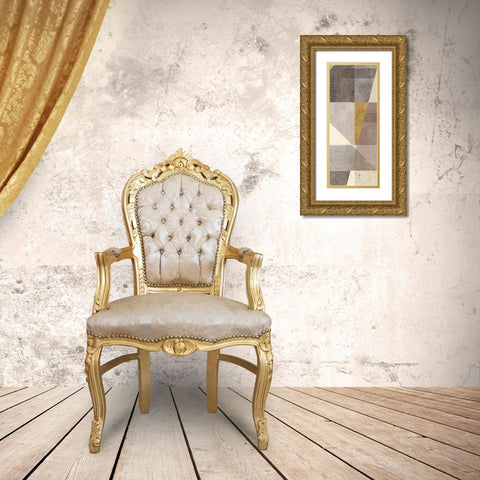 Framework III Gold Ornate Wood Framed Art Print with Double Matting by Charron, Veronique