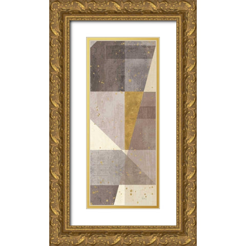 Framework III Gold Ornate Wood Framed Art Print with Double Matting by Charron, Veronique