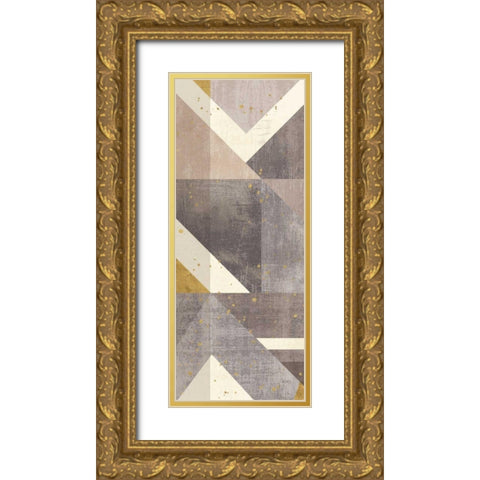 Framework IV Gold Ornate Wood Framed Art Print with Double Matting by Charron, Veronique