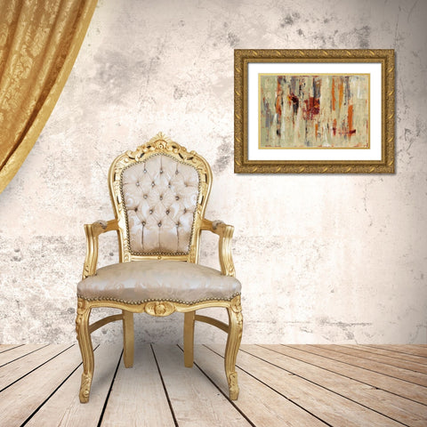 Graffiti Wall I Spice Gold Ornate Wood Framed Art Print with Double Matting by Vassileva, Silvia