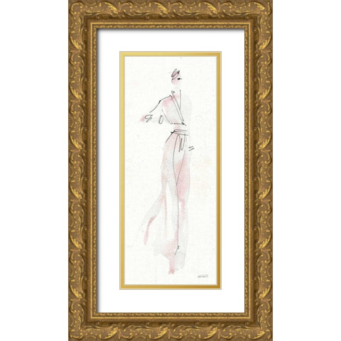 La Fashion IV Gold Ornate Wood Framed Art Print with Double Matting by Tavoletti, Anne