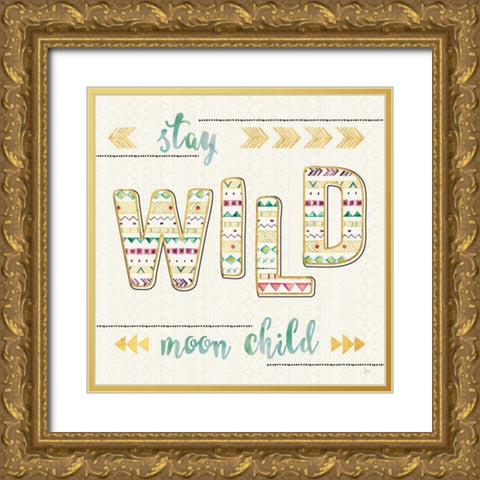 Boho Quotes II Gold Ornate Wood Framed Art Print with Double Matting by Aiken, Jess