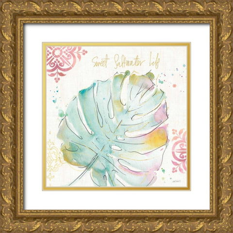 Palm Passion IV Gold Ornate Wood Framed Art Print with Double Matting by Tavoletti, Anne