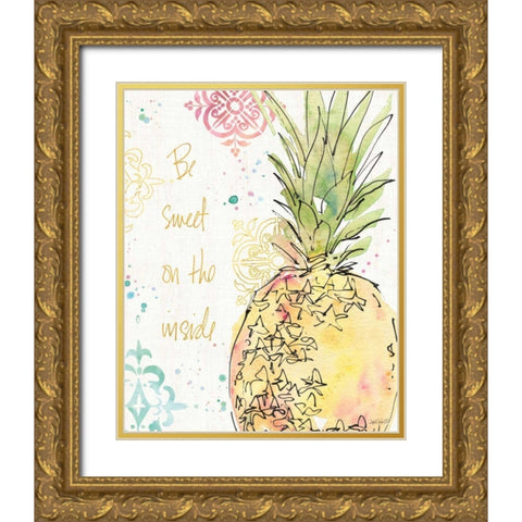 Palm Passion IX Gold Ornate Wood Framed Art Print with Double Matting by Tavoletti, Anne