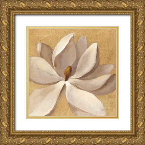 Sunset Flower I on Gold Gold Ornate Wood Framed Art Print with Double Matting by Vassileva, Silvia